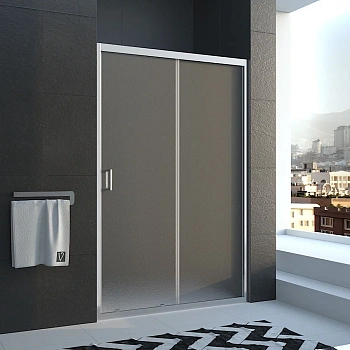 Душевая дверь Veconi Vianno VN46-180-02-19C1 180х185 стекло рифленое профиль хром глянцевый