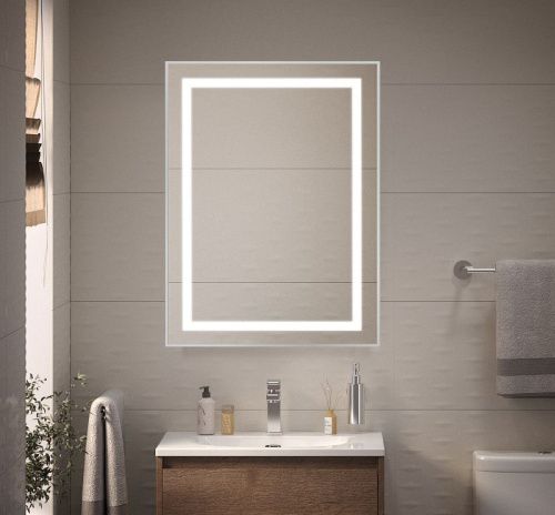 Зеркало с подсветкой BelBagno Kraft SPC-KRAFT-500-800-SENS-AL 50х80 подвесное - фото 5