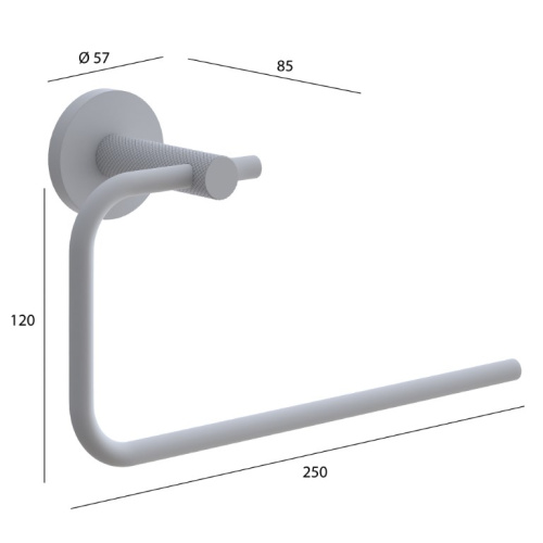 Полотенцедержатель Boheme Uno 10975-CB - фото 2