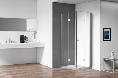 Душевой уголок Cezares ECO ECO-O-ASH-2-80/100-C-Cr 80х100 стекло прозрачное 6 мм