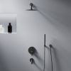 Душевая система Damixa Scandinavian Pure 936510300 встраиваемая в стену цвет черный