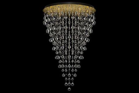 Люстра потолочная Arti Lampadari Flusso Gold (Флуссо Голд) Flusso H 1.4.80.615 G