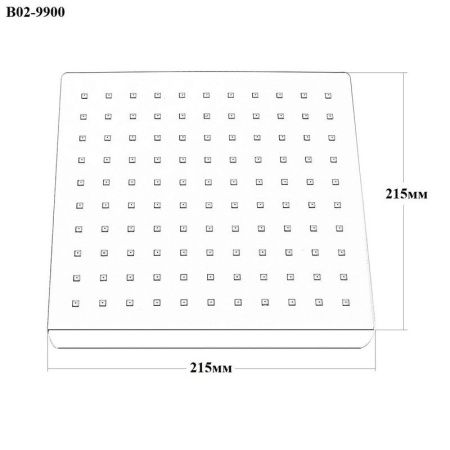 Верхний душ Bond Cube B02-9900 20х20 хром