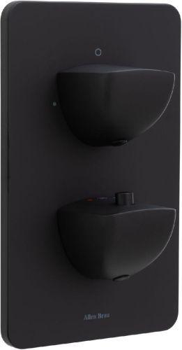 Смеситель для ванны с душем Allen Brau Infinity 5.21216-31 встраиваемый в стену черный с термостатом