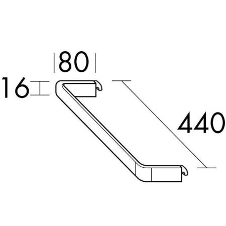 Полотенцедержатель Burgbad Vry HHAS001
