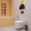 Унитаз подвесной Lavinia Boho Aveo 3306002R белый с сиденьем микролифт безободковый каскадный смыв