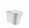 Унитаз приставной Cerutti SPA CT8906 белый с сиденьем микролифт безободковый каскадный смыв