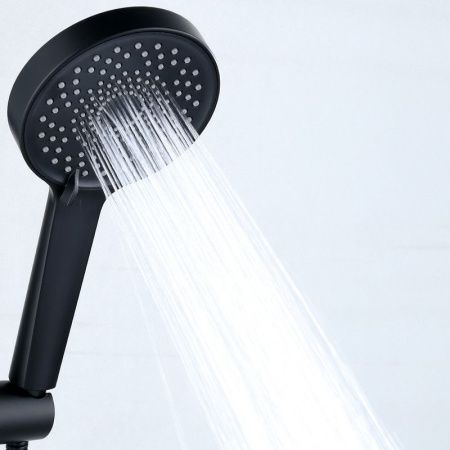 Душевая стойка Bond Circle B01-8888 настенная цвет черный