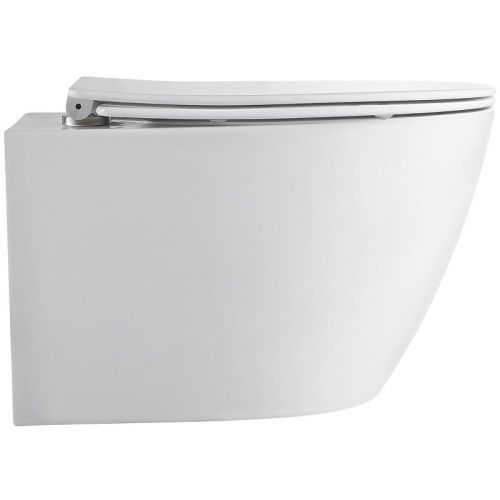 Унитаз подвесной Orange C07-150W белый с сиденьем микролифт смыв торнадо - фото 3