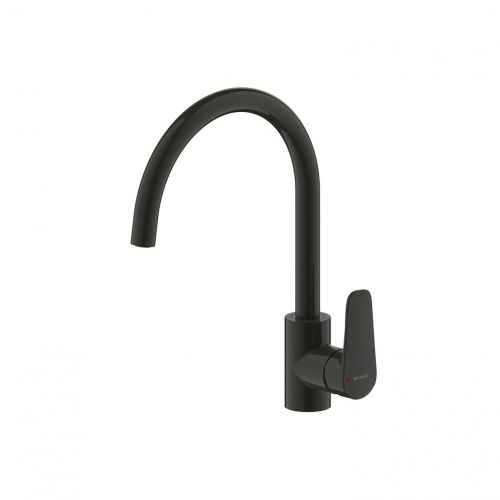 Смеситель для кухни Bravat Source F7173218BW-ENG на столешницу черный