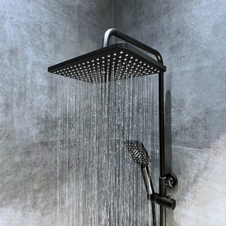 Верхний душ Bond Cube B03-9988 черный матовый