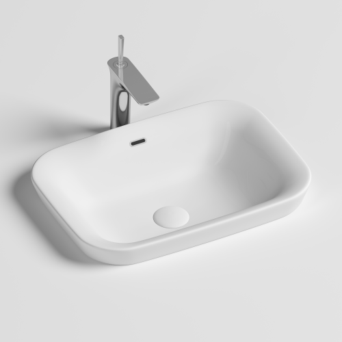 Раковина Ceramica Nova ELEMENT 58 см CN6041 встраиваемая цвет белый - фото 2