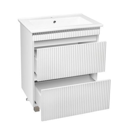 Тумба под раковину Runo Модена 00-00001452 60х50 напольная цвет белый