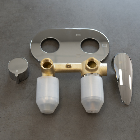 Смеситель для ванны и душа LeMark Linara LM0428C встраиваемый в стену хром