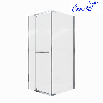 Душевой уголок Cerutti SPA MIMI ZQ91T 90х90 стекло прозрачное профиль хром глянцевый без поддона