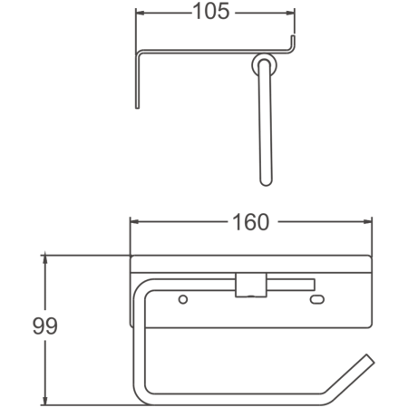 Бумагодержатель BELZ B9001-3