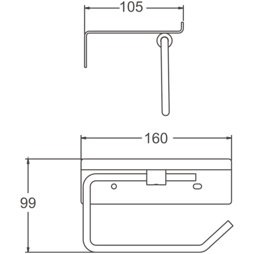 Бумагодержатель BELZ B9001-5 - фото 2