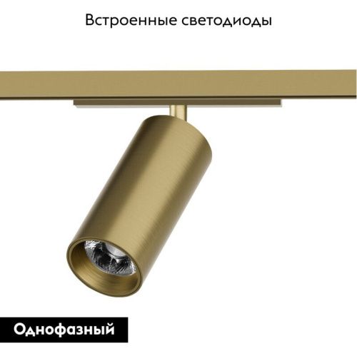 Трековый однофазный светильник Denkirs Shine spot (Схине спот) DK5741-SB - фото 2