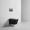 Унитаз подвесной Bond Cube F04-108 черный с сиденьем микролифт безободковый душевой смыв