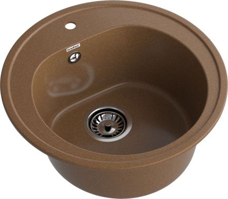 Кухонная мойка Granfest Rondo R-510 терракот 50х50 цвет коричневый поверхность матовая