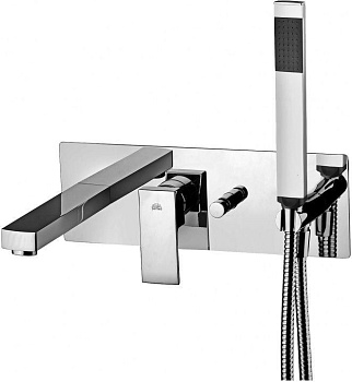 Смеситель для ванны с душем Paffoni Elle EL001CR встраиваемый в стену хром без термостата