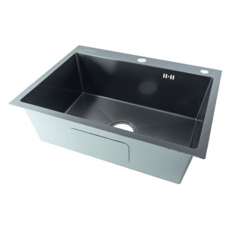 Кухонная мойка Fmark FSC6050Q 60х50 цвет серый поверхность матовая