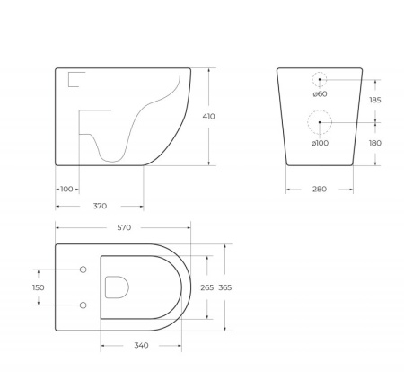Унитаз приставной BelBagno SFERA-R BB2141CBR/SC белый с сиденьем микролифт безободковый каскадный смыв