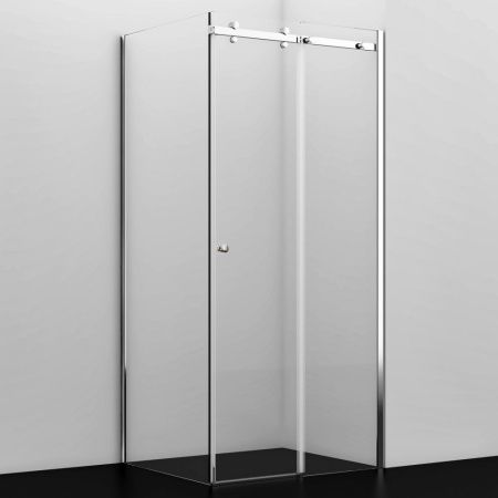 Душевой уголок Wasserkraft 56R19 100х100 стекло прозрачное профиль хром без поддона