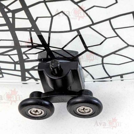 Душевой уголок AvaCan FB2-190-SB80 80х80 стекло тонированное профиль черный без поддона