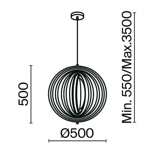 Светильник подвесной Maytoni Roots Modern MOD197PL-01W1 - фото 3
