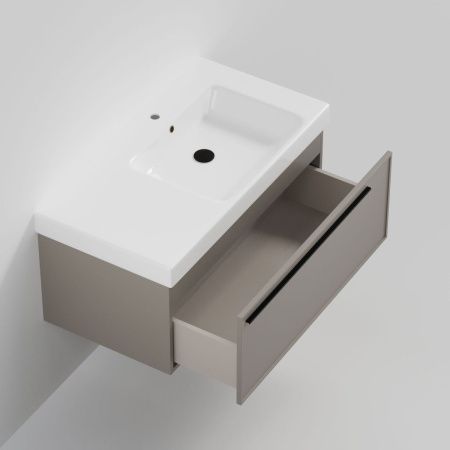 Тумба с раковиной La Fenice ELBA NFNC-01-ELB-C-90-3-90R 90х50 подвесная цвет бежевый