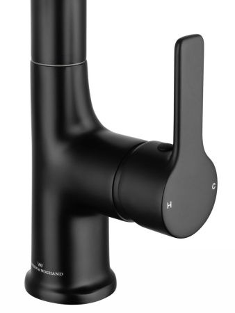 Смеситель Wonzon & Woghand WW-FE01L212-MB на раковину черный