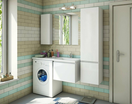 Тумба с раковиной Эстет Dallas Luxe 130 ФР-00002421 65х48х43 подвесная цвет белый