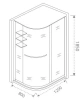 Душевой уголок Good Door PANDORA ПД00085 120х80 стекло прозрачное профиль хром без поддона