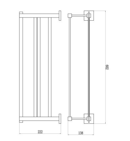 Полка в ванную комнату Savol S-06544H