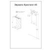 Зеркало с подсветкой Бриклаер Кристалл 4627125417030 40х70 подвесное
