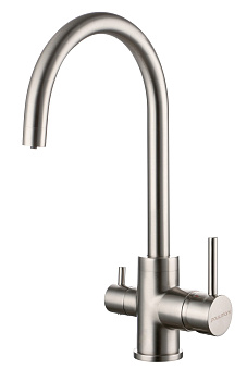 Смеситель для кухни Paulmark ESSEN Es213211-NI на раковину никель без термостата