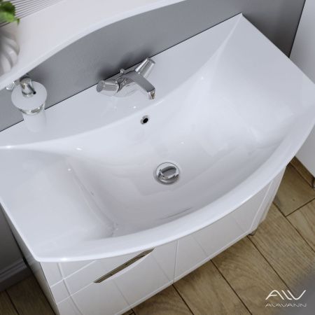 Тумба с раковиной Alavann Monaco ALV0984000 80х50 напольная цвет белый