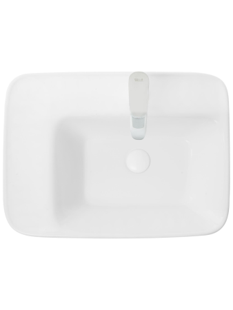 Раковина из сантехнического фаянса WeltWasser WW SK 10000004594 40 см накладная цвет белый 1 отверстие под смеситель