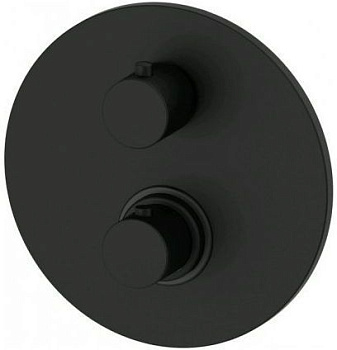 Смеситель для душа Paffoni Light LIQ013NO встраиваемый в стену черный с термостатом