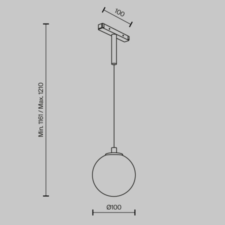 Трековый светильник Maytoni Technical Luna (Луна) TR178-1-5WTW-B