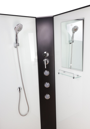 Душевая кабина Niagara Classic 67011414BKTG 90х90 четверть круга без крыши ориентация универсальная