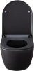 Чаша унитаза подвесная Allen Brau Priority 4.31001.AN цвет черный без сиденья безободковая каскадный смыв