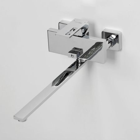 Смеситель для ванны Wasserkraft Alme 1500 1502L настенный хром
