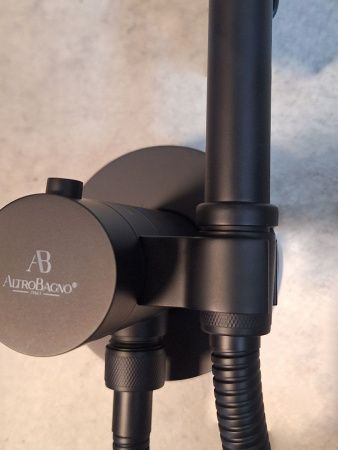 Гигиенический душ со смесителем AltroBagno BM AltroBagnoOggetto060402MB черный