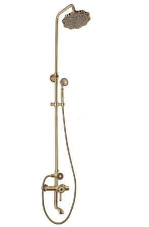 Душевая стойка Bronze de Luxe 10120F настенная цвет бронза