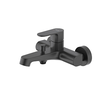 Смеситель для ванны Aquatek ОБЕРОН AQ1240MB настенный черный матовый без термостата