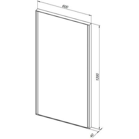 Зеркало с подсветкой Allen Brau Infinity 1.21020.WT 60х120 подвесное