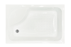 Душевой уголок Royal Bath BP RB8100BP-T-BL-L 100х80 стекло прозрачное профиль черный с поддоном