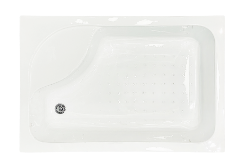 Душевой уголок Royal Bath BP RB8100BP-T-BL-L 100х80 стекло прозрачное профиль черный с поддоном - фото 3